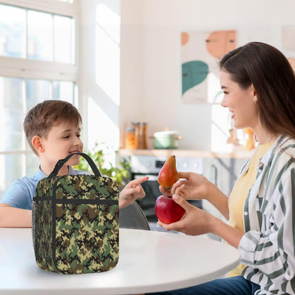 Rainbow Leopard Lunch Box Thermal Cooler Bento Tote Bags Portable Insulated Lunch Bag for Girls Teens, Kids Lunch Bags for School Beach Picnic Travel