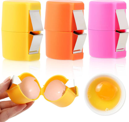 3Pcs Egg Shell Opener, New Egg Cracker Tool for Uncooked Eggs
