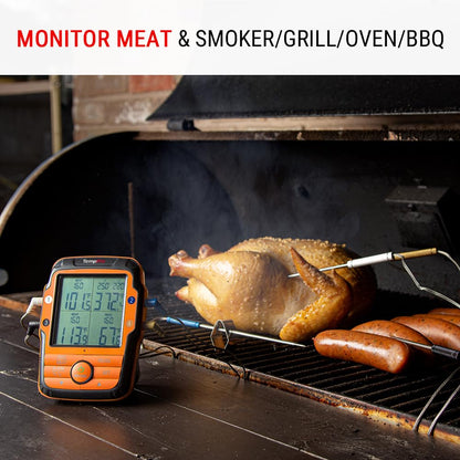 TempPro TempSync 1000FT Wireless Meat Thermometer for Grill with 4 Probes