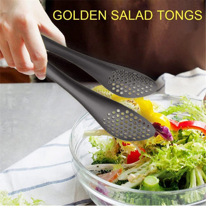 4 PCS Serving Tongs Black Tongs 9 Inch Serving Utensils Stainless Steel Serving Tongs for Salad Buffet Appetizer Dessert Tong for Food Parties, IAX-4B1-68