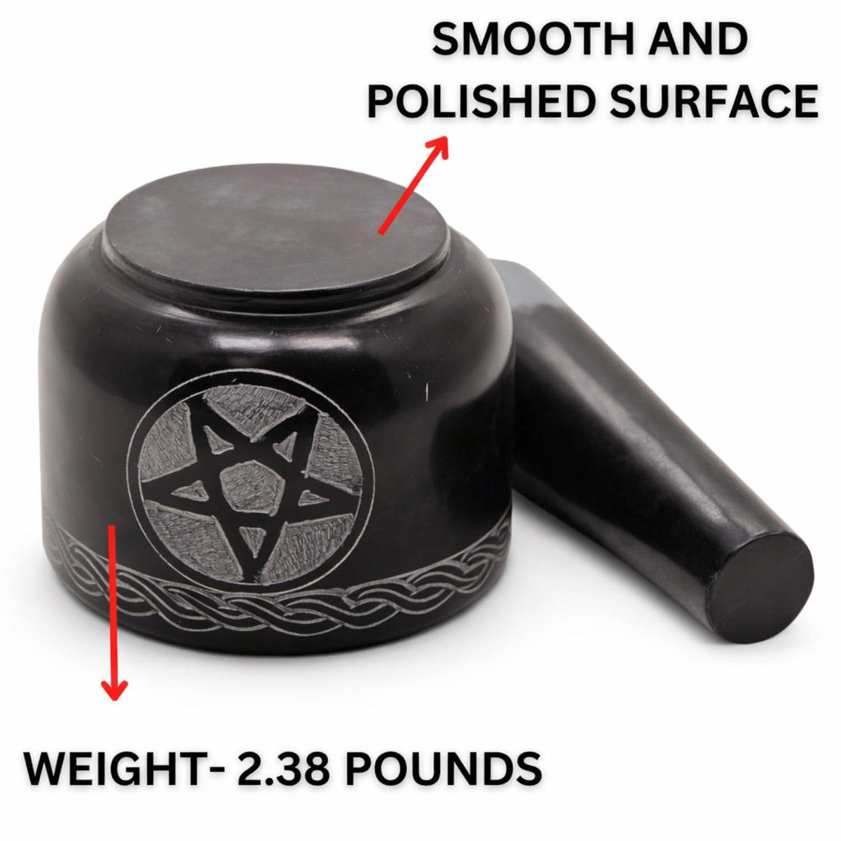 Mortar and Pestle Set, Black