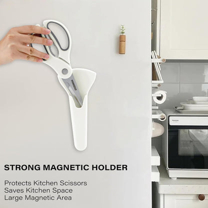 Kitchen Shears with Magnetic Holder Heavy Duty Magnetic Scissors for Fridge