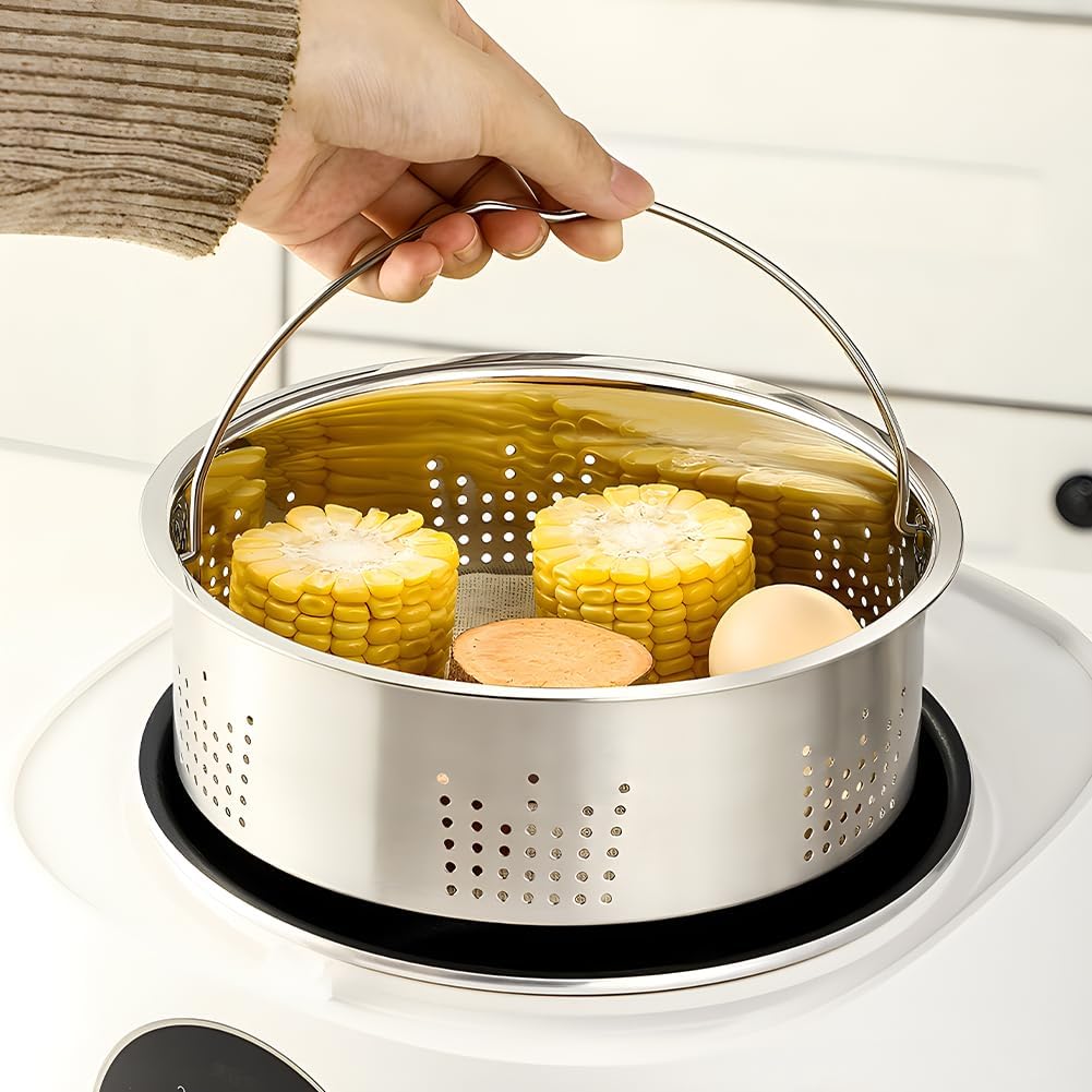 Steamer Basket for Instant Pot, Stainless Steel Vegetable Steaming Basket