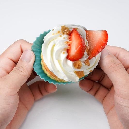 36 Pack Silicone Cupcake Liners Muffin Baking Cups Liners Reusable Non-Stick Cake Molds Sets Lunch Bento Box Dividers Accessories