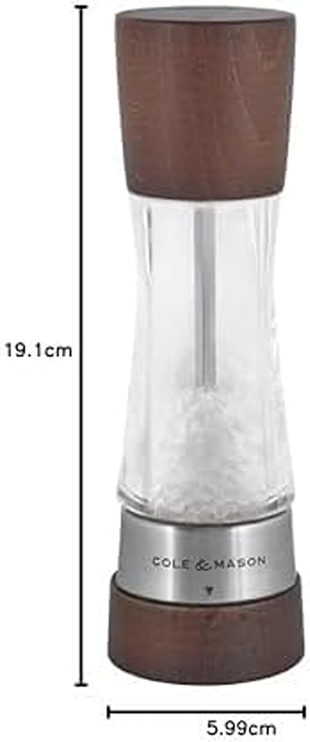 Cole & Mason Derwent Grinder, 7.5" Pepper Mill, Stainless Steel