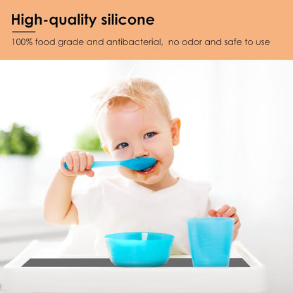 KitchenRaku Extra Large Silicone Mat for Kitchen Worktop Protector, Thickened Nonstick Heat Resistant Countertop Mat, Nonskid Placemat, Craft Mat, Table Mat (Grey, 23.6"x31.5")