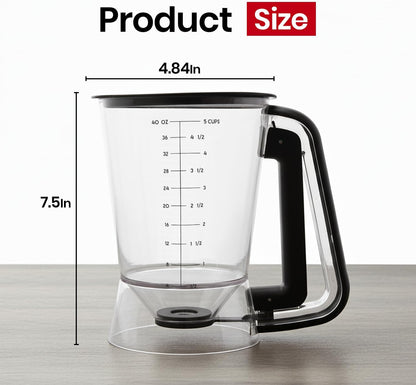 Eggssentials Pancake Batter Dispenser with Squeeze Handle Pancake Dispenser
