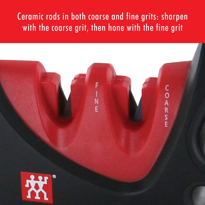 Zwilling 4-Stage Ultra-Sharp Knife Sharpener, Easy to Use Safe No Slip Base