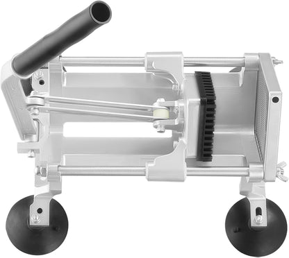 VEVOR Commercial Vegetable Slicer, 3/8" and 3/16" Tomato Slicer, Stainless Steel and Aluminum Alloy Vegetable Cutter Slicer, Manual Tomato Slicer with Non-slip Feet, for Tomatoes, Potatoes, Onions