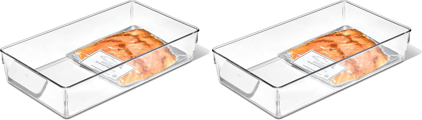 OXO Good Grips Fridge Organization Bin 8 in x 14 in - for Cheese, Meat, Fish and More