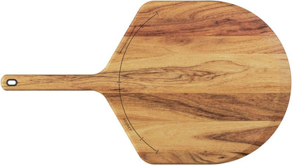 Gozney 12" Acacia Wood Pizza Placement Peel and Server, Durable Hardwood