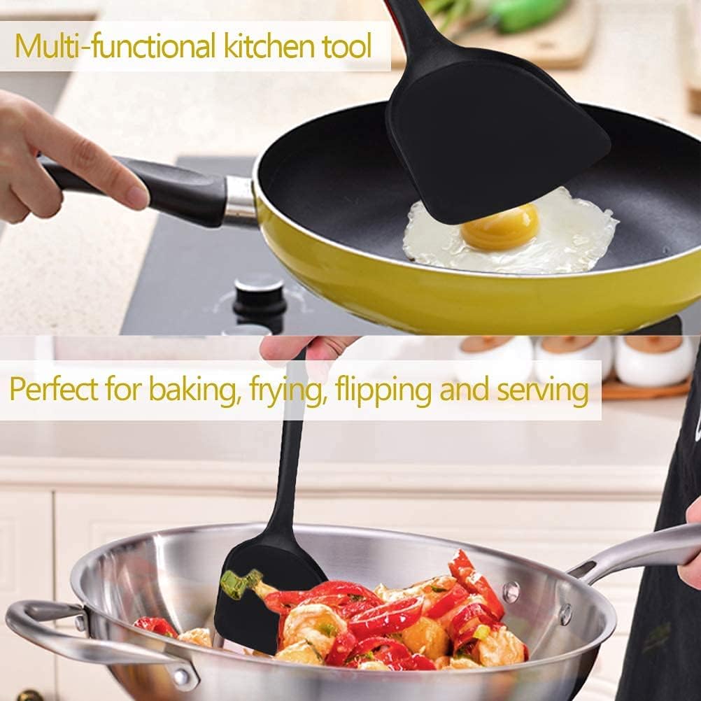Silicone Wok Spatula, Non-Stick Heat Resistant Flexible Baking Spatula