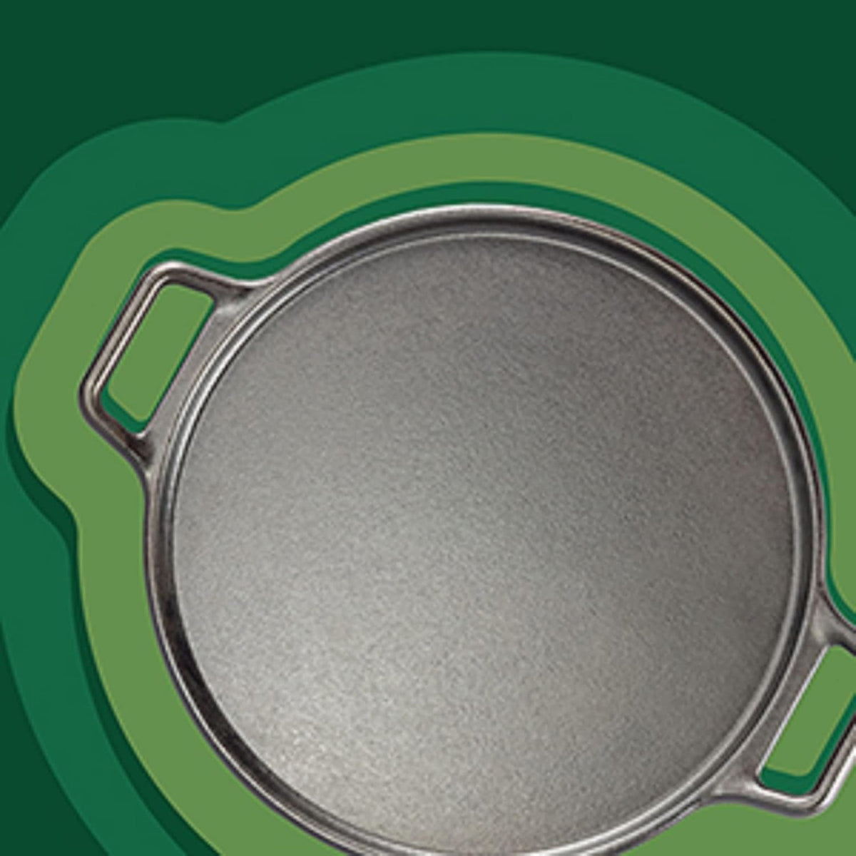 Lodge BOLD Pre-Seasoned Cast Iron Pizza Pan with Handles, 14 Inches