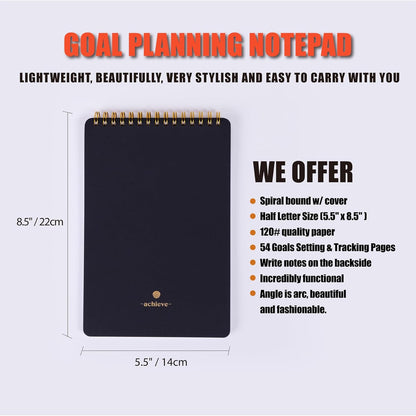 Weekly Meal Planner with Recipes and Grocery List Magnetic Notepad For Fridge - 8.5x11'' Menu Planning Pad With 54 Sheets Tear Off Shopping List For Family Dinner Menu and Meal Prep Planning