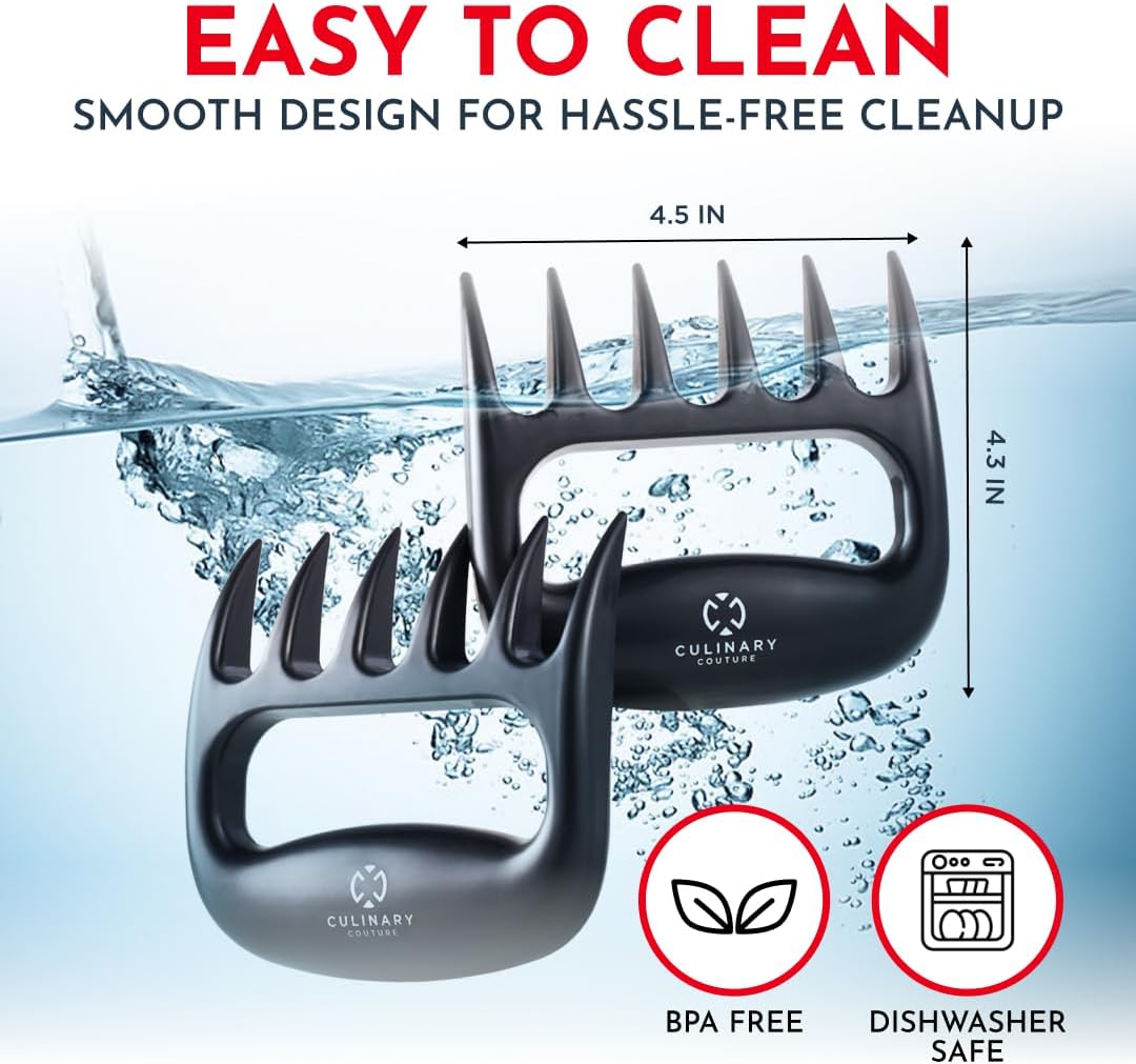 Meat Shredder Claws – Bear Claws Meat Shredder, Dishwasher Safe BBQ Tool