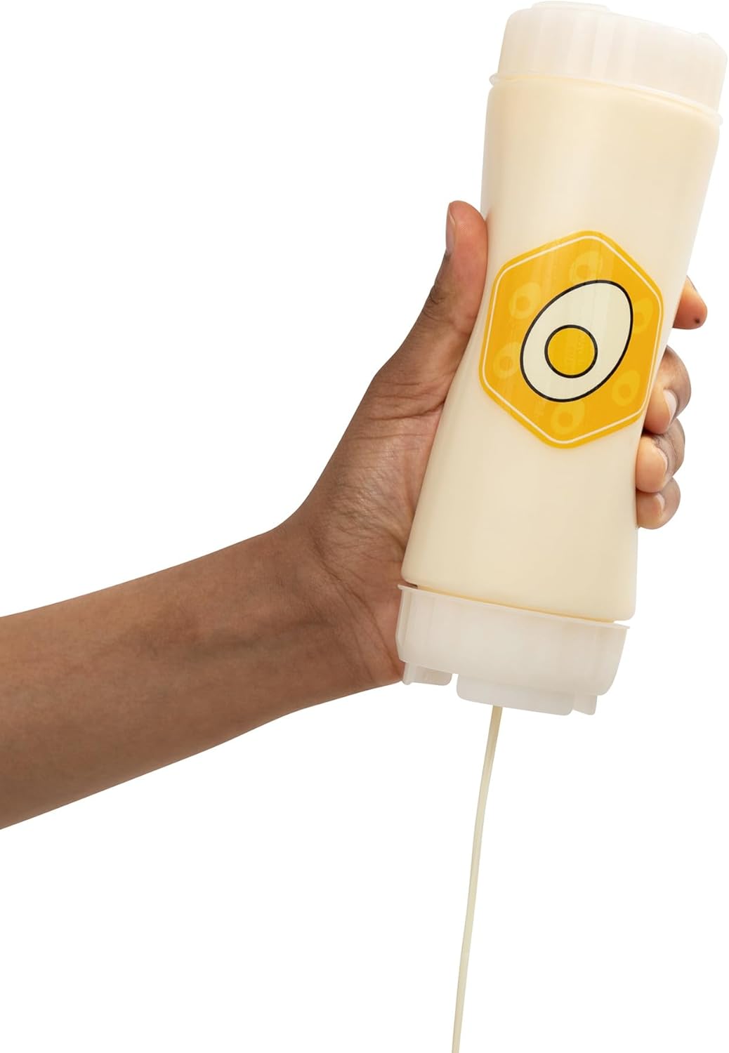 No‑Drip FIFO BBQ Sauce Squeeze Bottle – 18oz BPA-Free Refillable Dispenser with White Twist Cap for Mess-Free Pouring – Ideal for Barbecue, Glazes, Honey Mustard, Marinades, Teriyaki