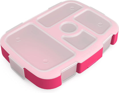 Bentgo® Kids Prints Tray with Transparent Cover - Reusable, BPA-Free, 5-Compartment Meal Prep Container with Built-In Portion Control for Healthy Meals At Home & On the Go (Mermaids in the Sea)