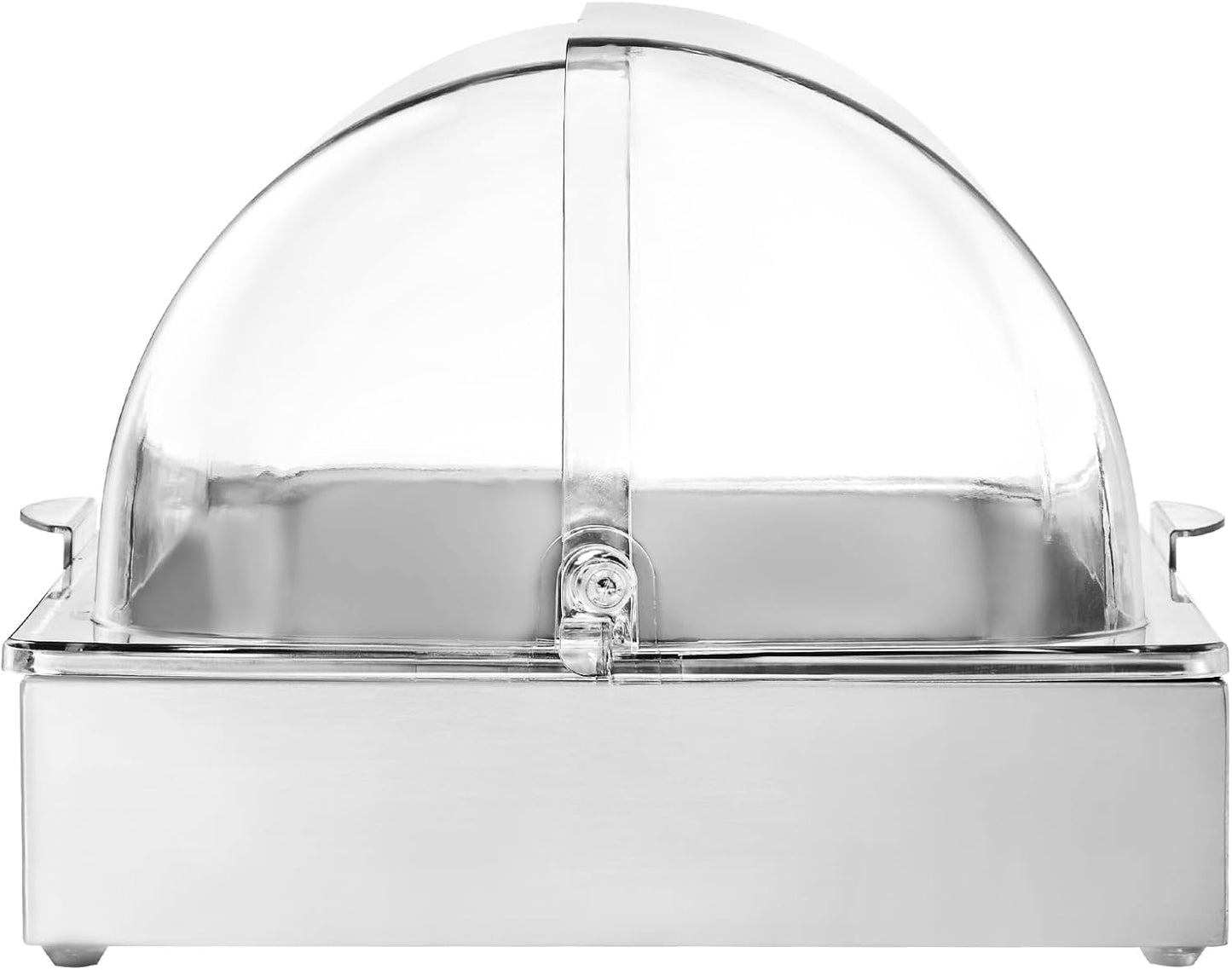 VEVOR Chilled Condiment Server Caddy, 5 Compartment Ice Cooled Serving Container, Plastic Fruit Garnish Tray Platter with Lid, for Taco Salad Bar Accessories, Party Home Restaurant Supplies