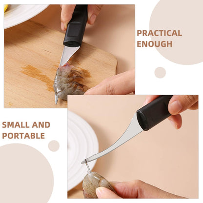 Shrimp Peeler Tool with Ergonomic Handle Stainless Steel 4 Pcs
