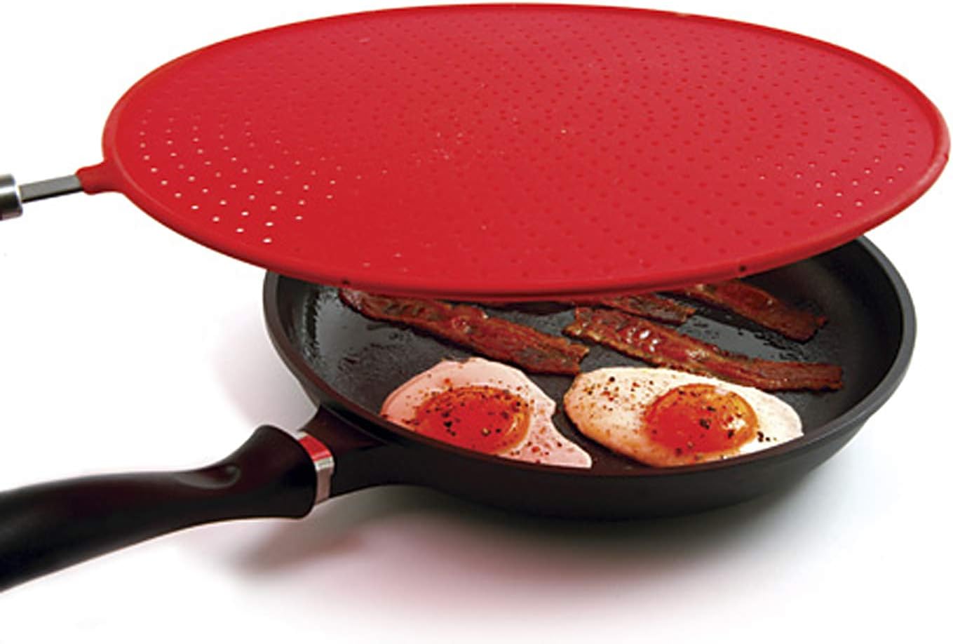 Norpro Grip-EZ Red Silicone Splatter Screen Strainer