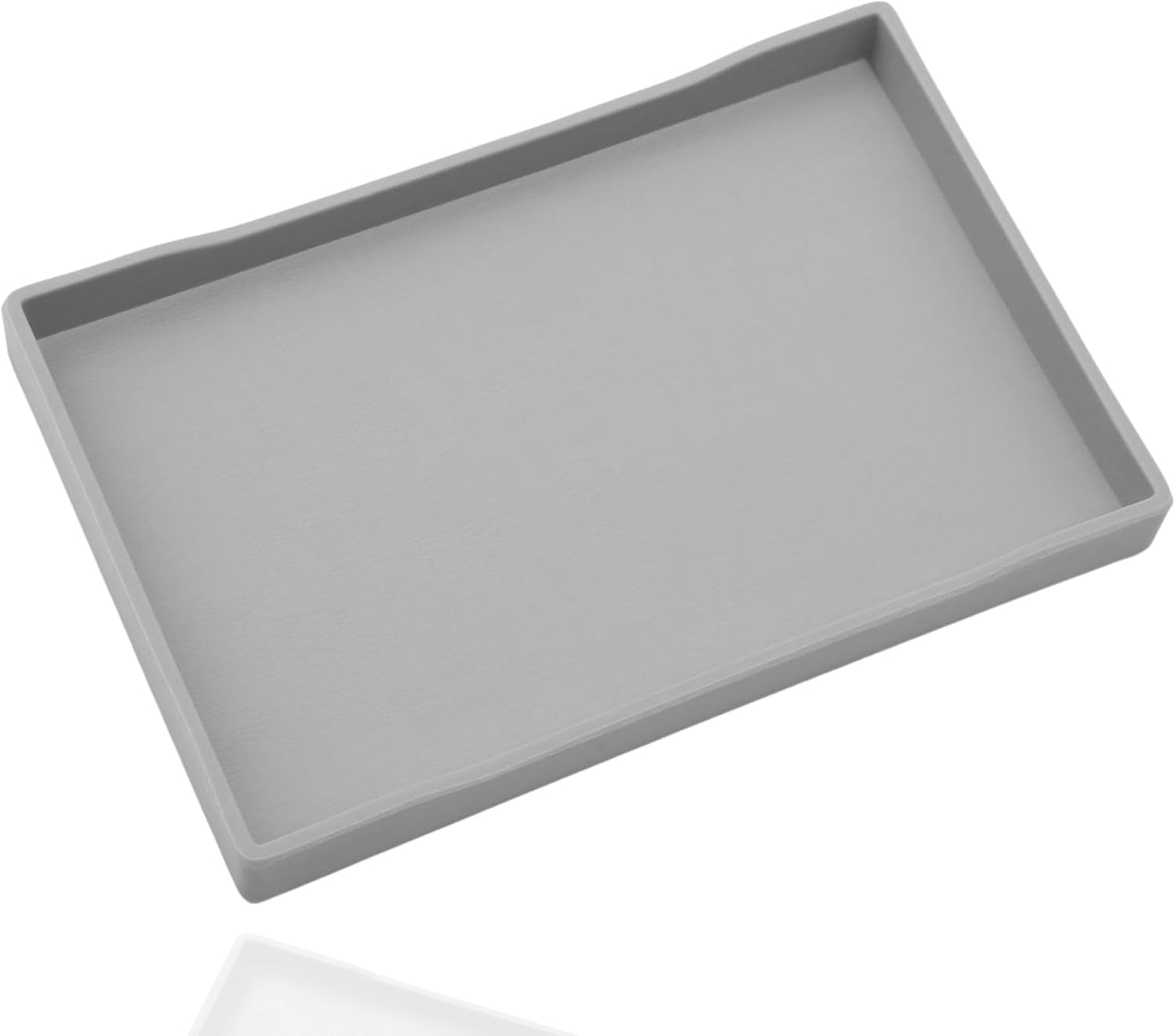 White Serving Tray (13.5 x 9.6 inch) for Serving Accessory, Elegant & Stackable Plastic Tray for Spa, Coffee, Drinks, Tea, Bar, Party, Seasoning, Perfume and Display Use.