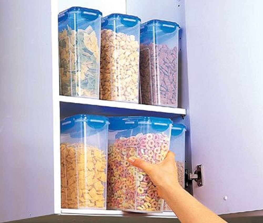 Lock & Lock Storage Bins Food Storage Container with Flip-top lids (Large)