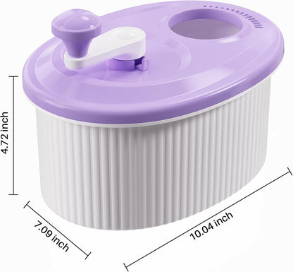 JOYMOOP Fruit Washer and Spinner with Brush, Large Cleaning Bowl for Fruits, Vegetables and Salad, Produce Scrubber