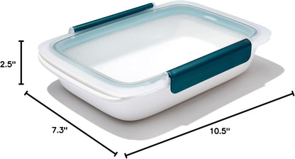 OXO Good Grips Prep & Go Snack & Dip Container, Snack Fuss-Free on the Move, Leakproof Reusable Small Meal Food Storage and Lid, Food Containers with Lids, Snack Organizer, 1.6 Cups/0.4 L