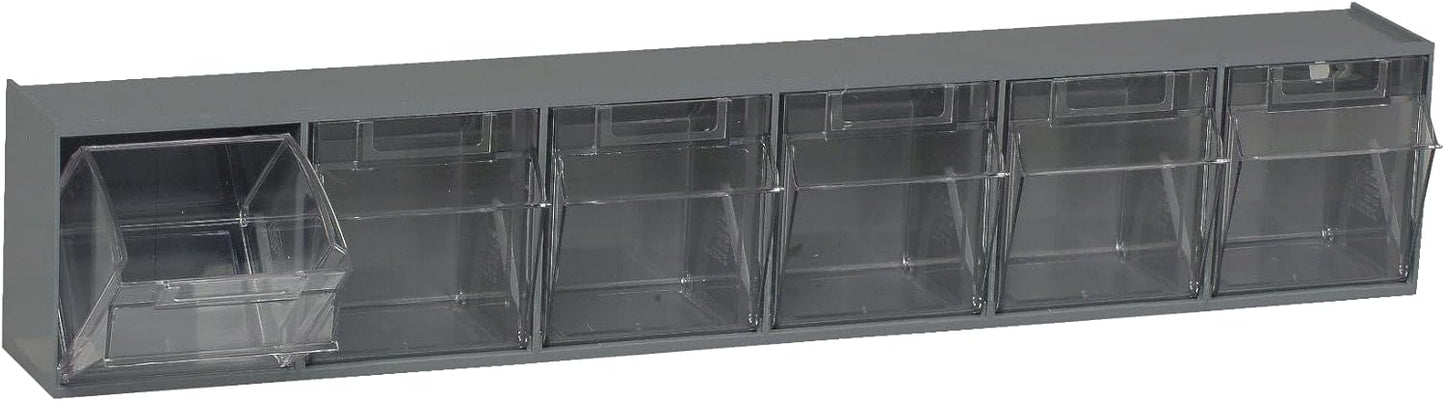 Quantum Storage Systems QTB302WT 2 Drawers Tip Out Cabinet Part Organizer White 14" H x 24" W x 12" D