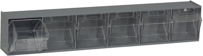 Quantum Storage Systems QTB302WT 2 Drawers Tip Out Cabinet Part Organizer White 14" H x 24" W x 12" D