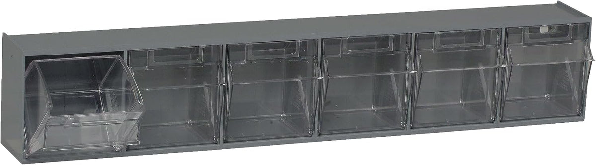 Quantum Storage Systems QTB302WT 2 Drawers Tip Out Cabinet Part Organizer White 14" H x 24" W x 12" D