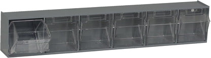 Quantum Storage Systems QTB302WT 2 Drawers Tip Out Cabinet Part Organizer White 14" H x 24" W x 12" D