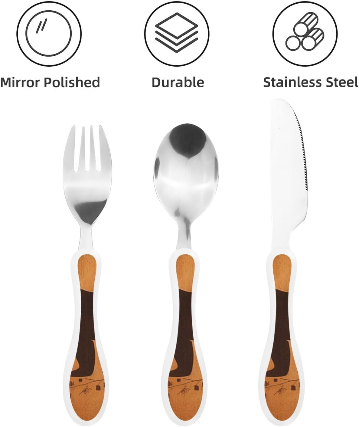 3-Piece Kids Silverware Set With Storage Case, Stainless Steel Reusable Children Safe Knife Spoon Fork Set Ocean Sea Animal Shark Children Flatware Set For Kids Lunch Box