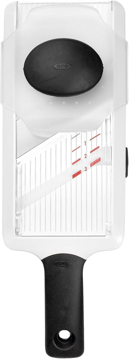 OXO Good Grips Handheld Mandoline Slicer for Kitchen, Adjustable Vegetable Slicer