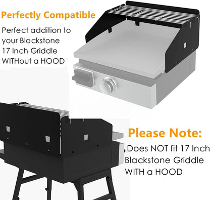28 Inch Griddle Wind Guard/Screen and Warming Rack for Blackstone, Accessories Kit (For 28")