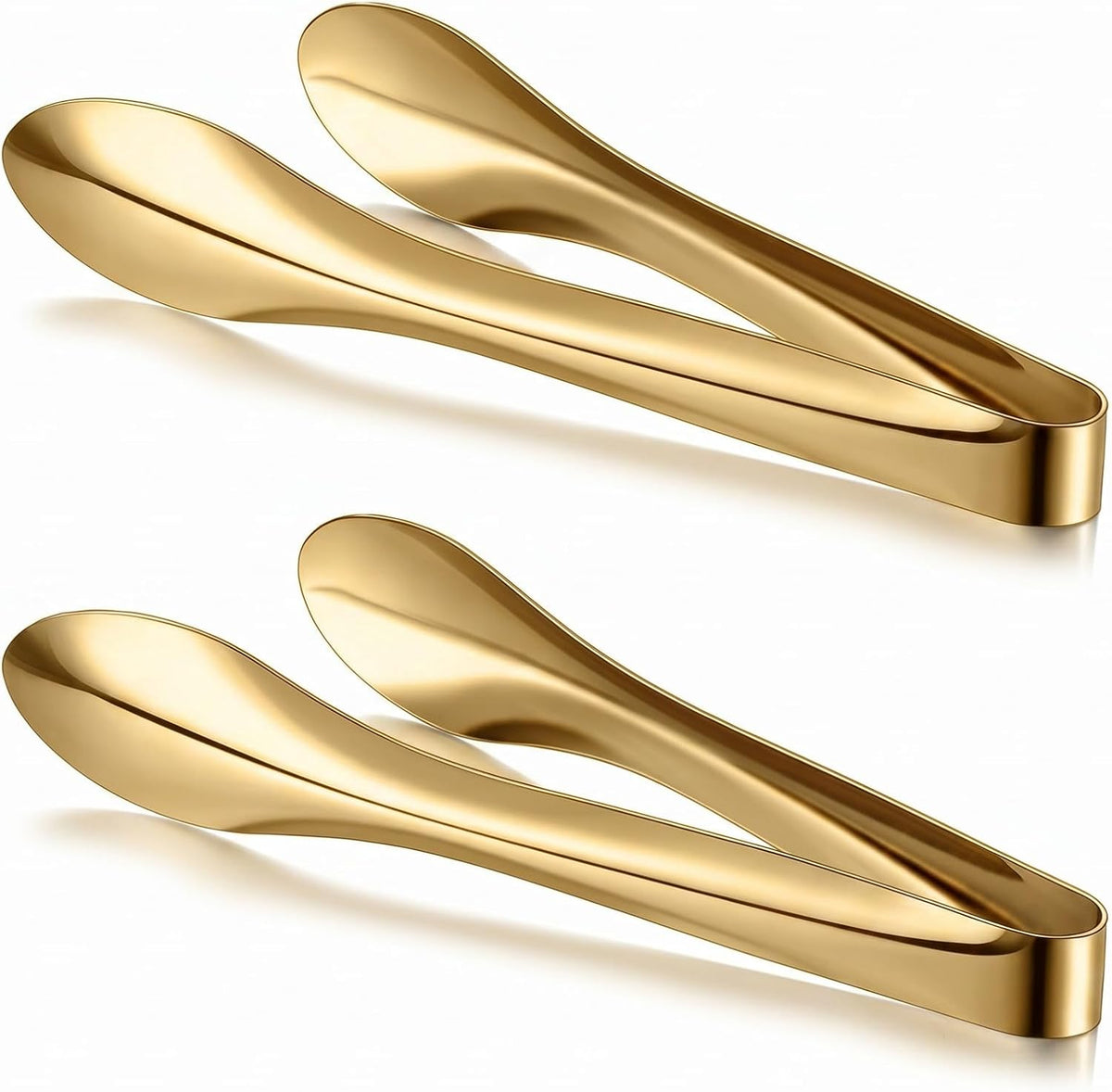 Silver Polished Serving Tongs 9 Inch