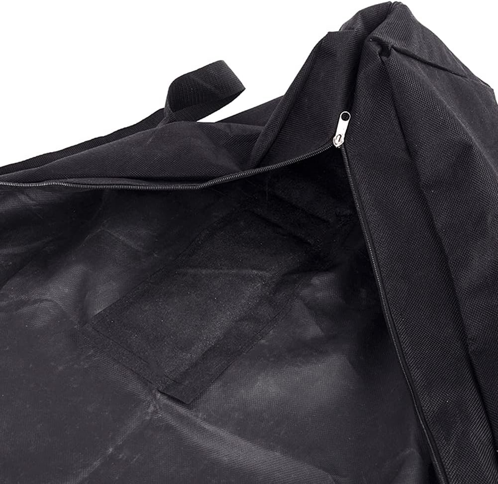 BBQ Tool Storage Bag,Oxford Grill Tool Carry Bag, Waterproof Outdoor Picnic Cooking Tools Bag Carry Bag for Camping Car Trip Outdoor Camping (Black,Size:24.41x 5.12 x 9.45inch)