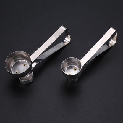 Egg Cracker Tool, 2.5cm Small Size Stainless Steel Egg Shell Cutter Tool, Egg Top Cutter for/Soft Hard Boiled Egg(M)
