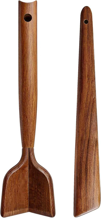 Glue‑Free Wooden Meat Chopper & Spatula Set