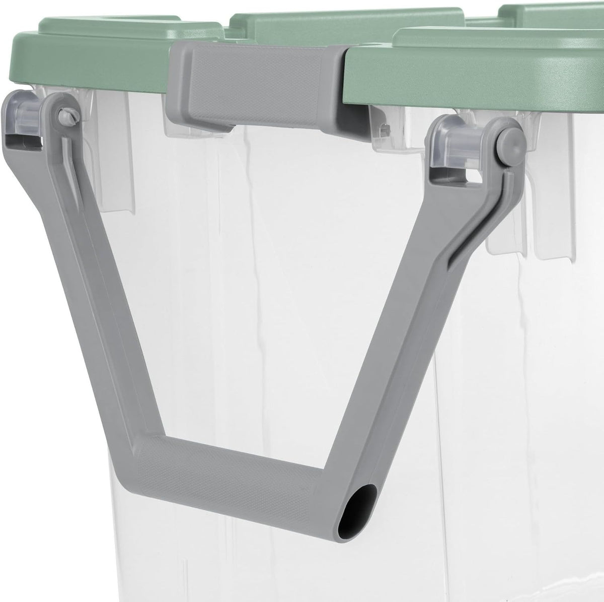 Extra Large Storage Bin, 40 Gallon Wheeled Plastic Storage Container with Handle, Green, Pack of 2 (GREEN)