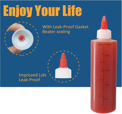 32 oz / 1000 ml Plastic Squeeze Bottles 3-Hole