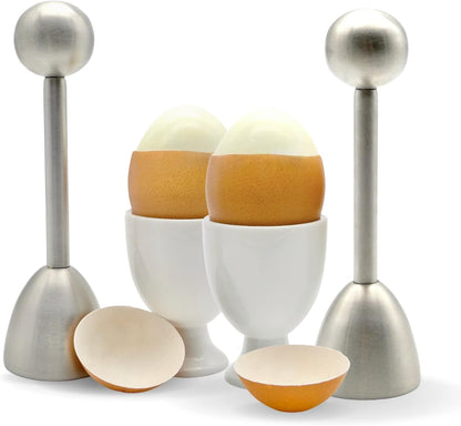Stainless Steel Egg Topper & Perfect Egg Shell Opener for Soft Boiled Eggs