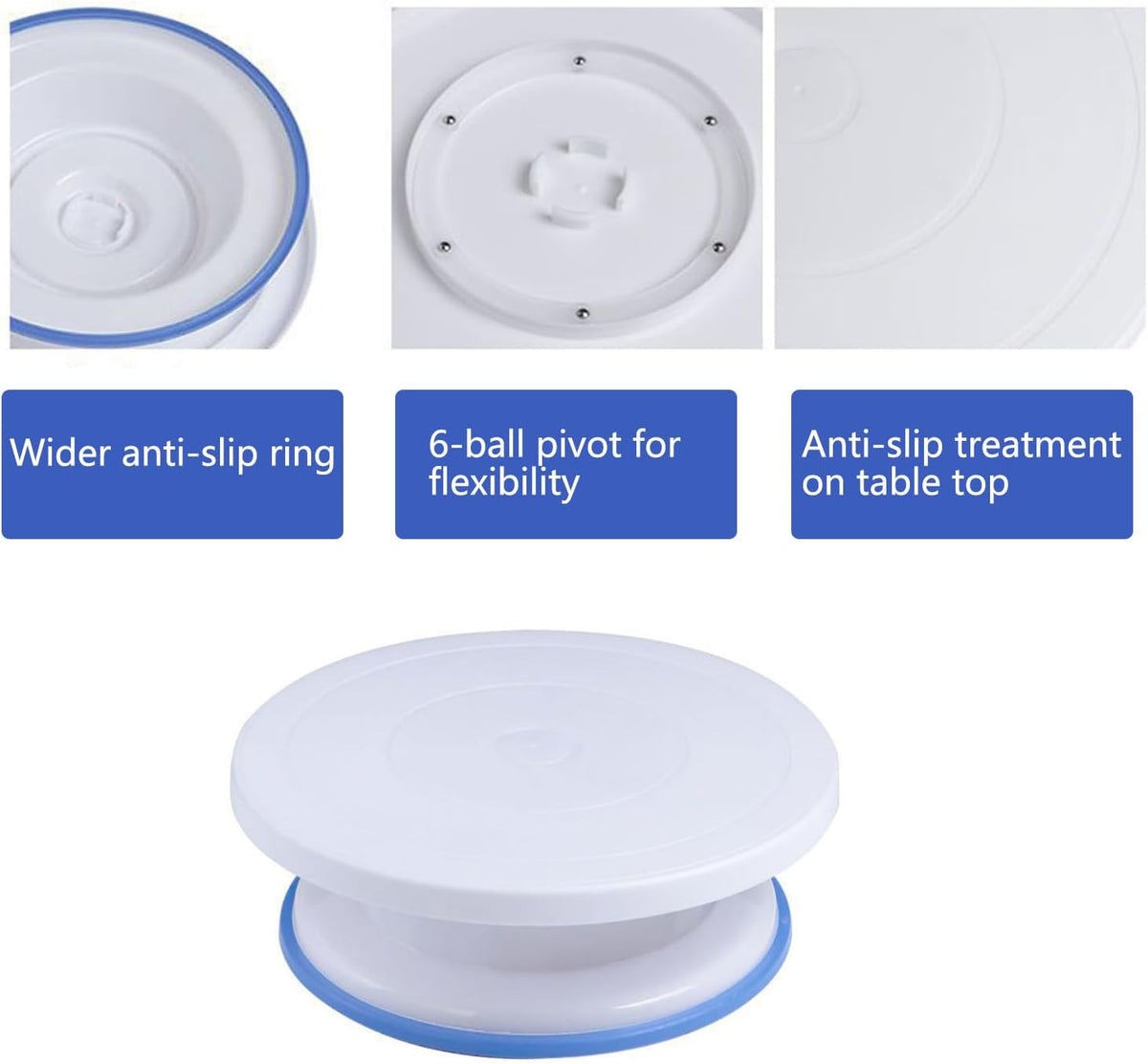 Cake Decorating Kit - Baking Supplies with 4 Springform Pans, Rotating Turntable, Decorating Tools, Cake Baking Supplies Set for Beginners