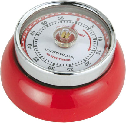 Zassenhaus Magnetic Retro Kitchen Timer, Classic Mechanical Cooking Timer (Yellow)