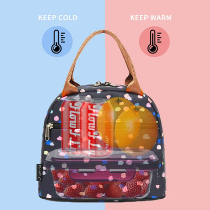 FlowFly Insulated Lunch Cooler Bag - Tote Bag Organizer for Women/Men, Black - Colors A