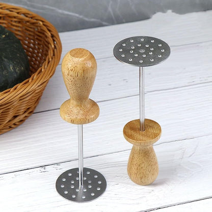 Mini Avocado Masher,Mini Potato Mashers with Wood Handle (Cat' Paw A)
