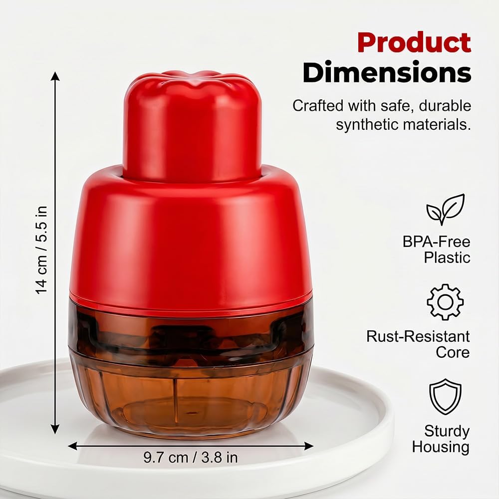 7-in-1 Cherry & Olive Pitter Tool, 2026 New Hand Push Cherry Pitter Tool Pit Remover, Multiple Cherry Pitter Corer with 7 Holes Portable Fruit Seed Remover for Fresh Cherry Dishes (Transparent Red)