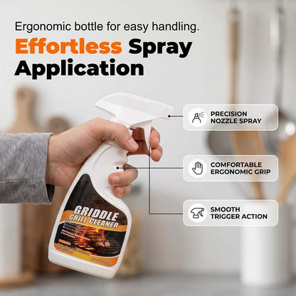 Fast Acting Heavy Duty Grill Degreaser Spray, 2026 New Griddle Grill Cleaner, Multi Surface Kitchen Grease Cleaner for Outdoor Cooking BBQ Grill Cleaner, for Home Cooks Cooktop Cleaner Spray (1)