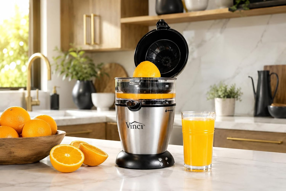 Vinci Electric Juicer, Hands Free Automatic Compact Citrus Press Machine