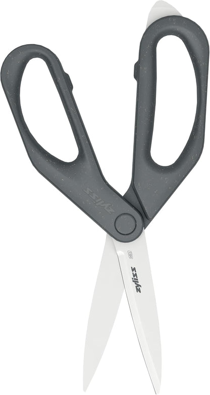 Zyliss Herb Snippers with Integrated Stem Stripper – Precision Blade Kitchen Scissors for Fresh Herbs, Parsley, Cilantro & Chives – Ergonomic Wheat Straw Handle, Left/Right-Handed, Dishwasher Safe
